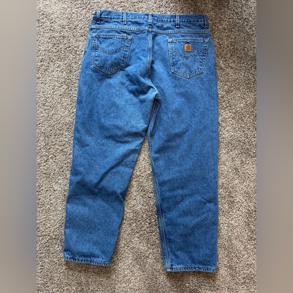 Carhartt Relaxed Fit Flannel-Lined 5-Pocket Jean 42 X 32 - Picture 2 of 9